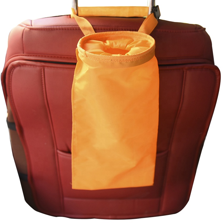 Car interior washable oxford hanging back seat garbage bag organizer for car
